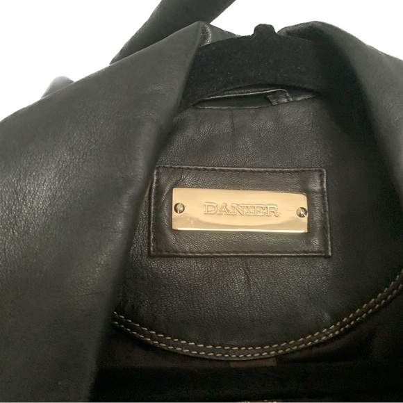 Daniel Leather Jacket with Gold Hardware! - Picture 6 of 13